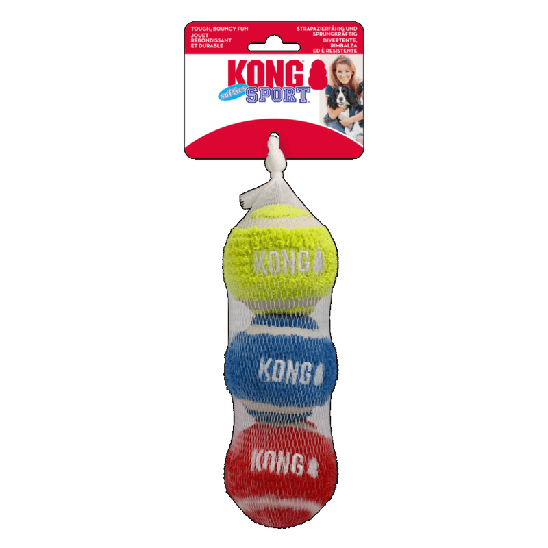 KONG Leke Sport Balls 3p Flerfarget